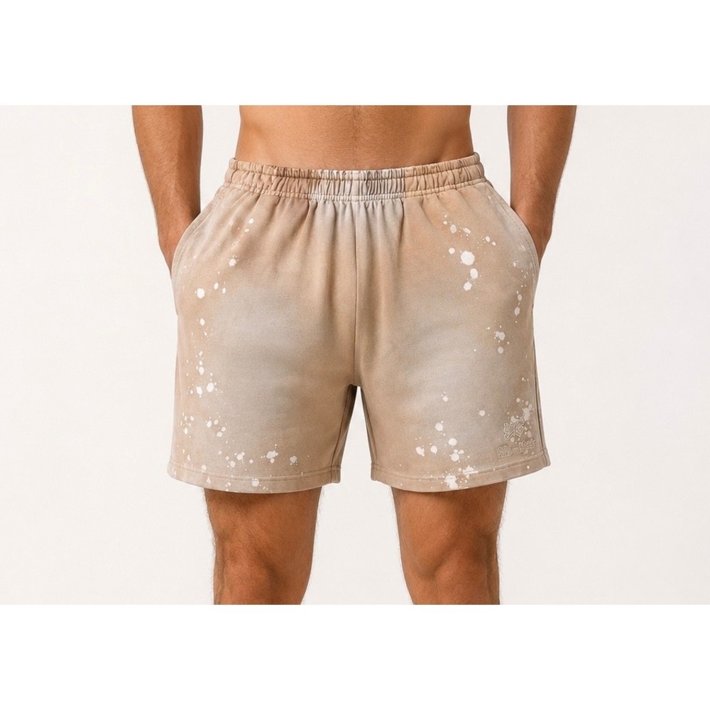 General Admission‎ Mens Shorts Bleached Sweat Tan Large